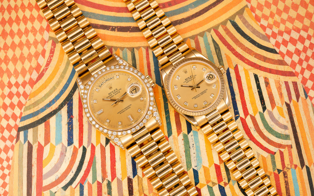 Day-Date President 18388 'Diamond Lugs' Champagne Diamond Dial Yellow Gold 36mm