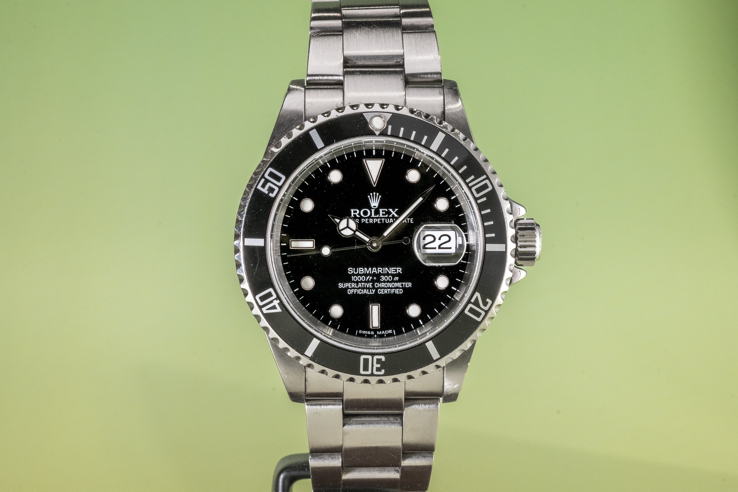Submariner Date 16610LN Steel 40mm No holes