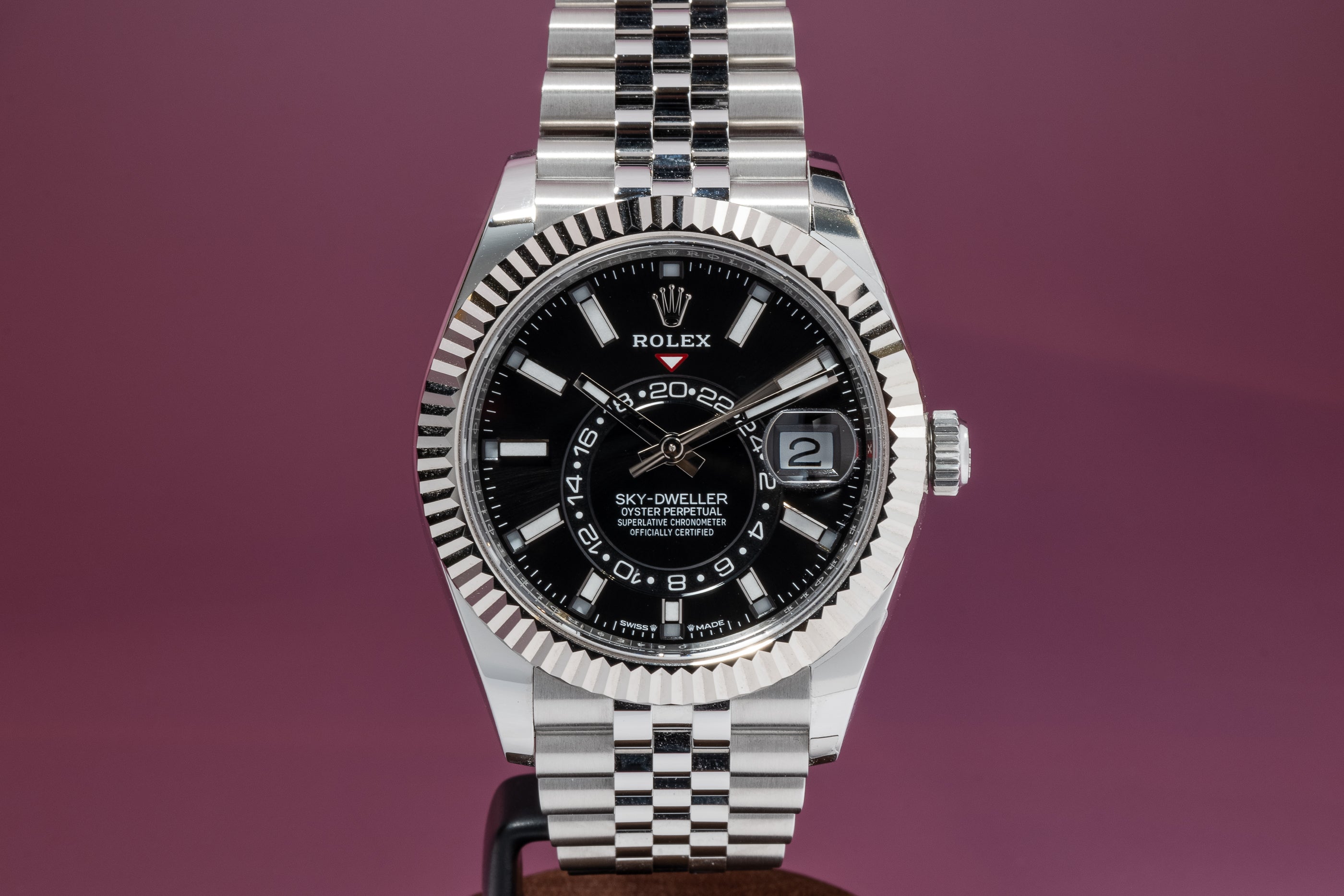 Sky-Dweller 336934 Steel Jubilee Black Dial 42mm