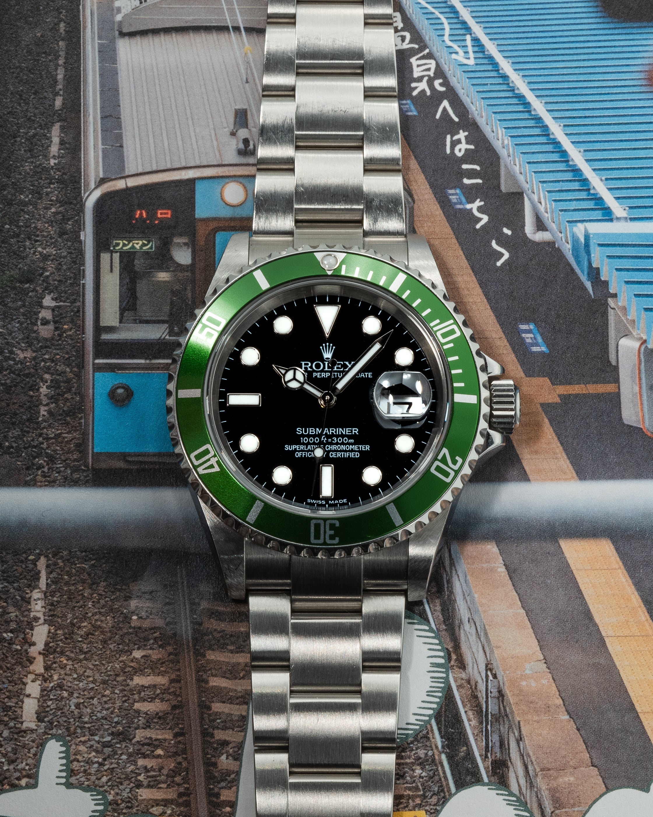 Submariner Date 16610LV 50th Anniversary 'Kermit' Steel 40mm
