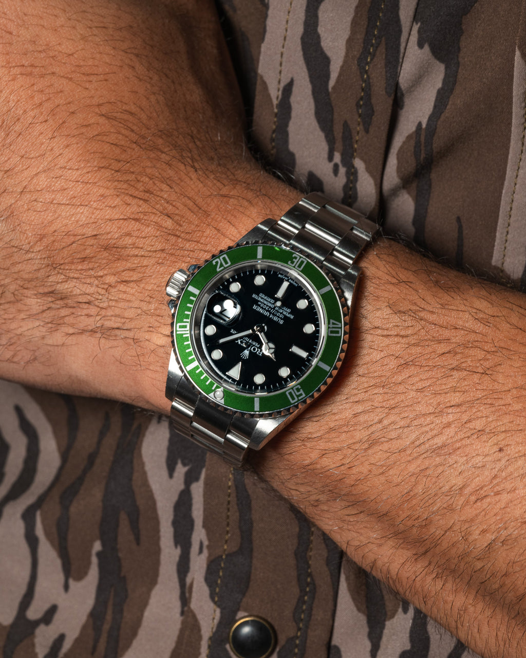Submariner Date 16610LV 50th Anniversary 'Kermit' Steel 40mm