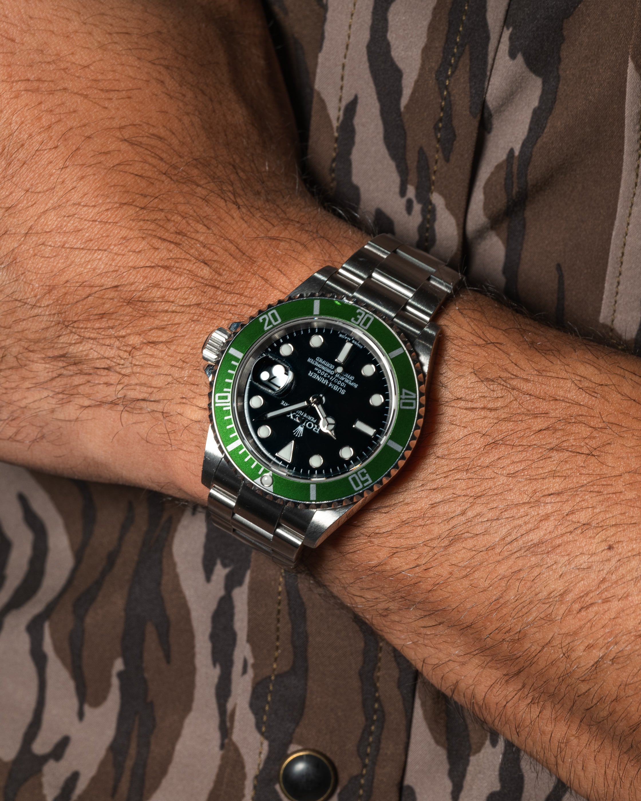 Submariner Date 16610LV 50th Anniversary 'Kermit' Steel 40mm