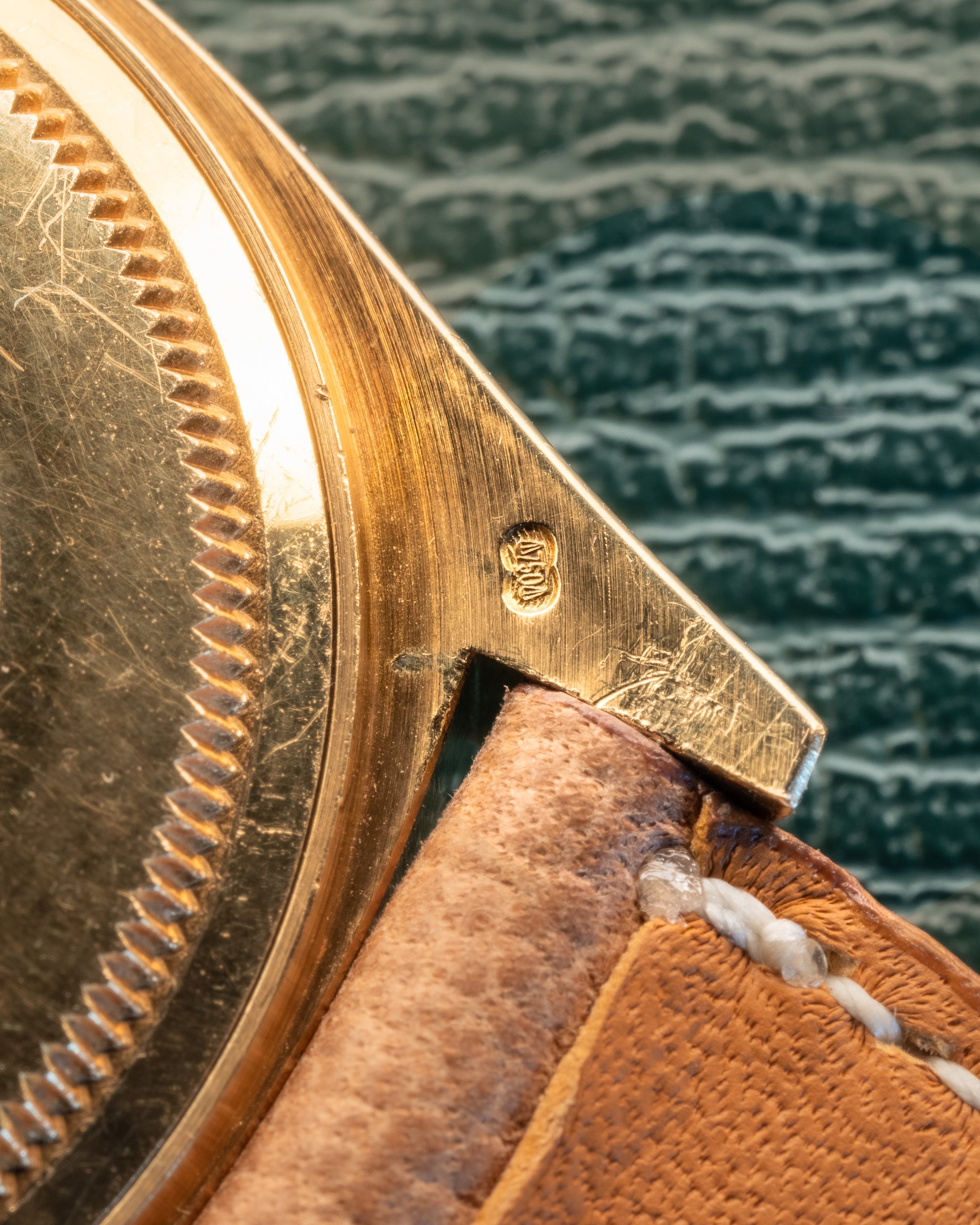 Day-Date 18038 Yellow Gold Silver Jubilee Dial Italian Day Wheel w/ pin buckle 36mm