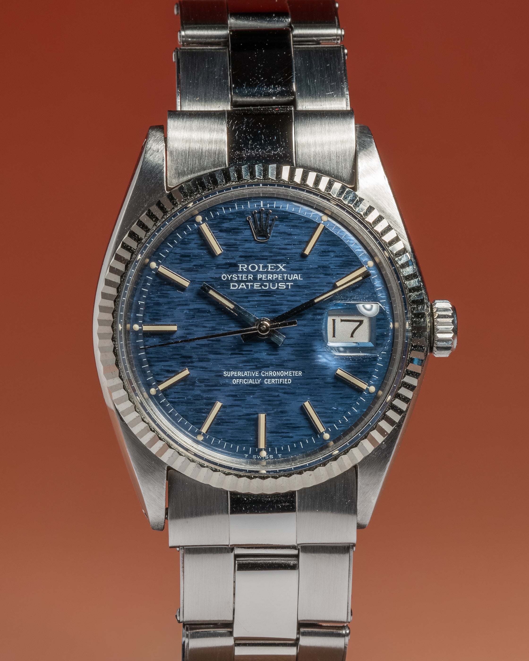 1970 Rolex Datejust 1601 Blue Shantung Dial