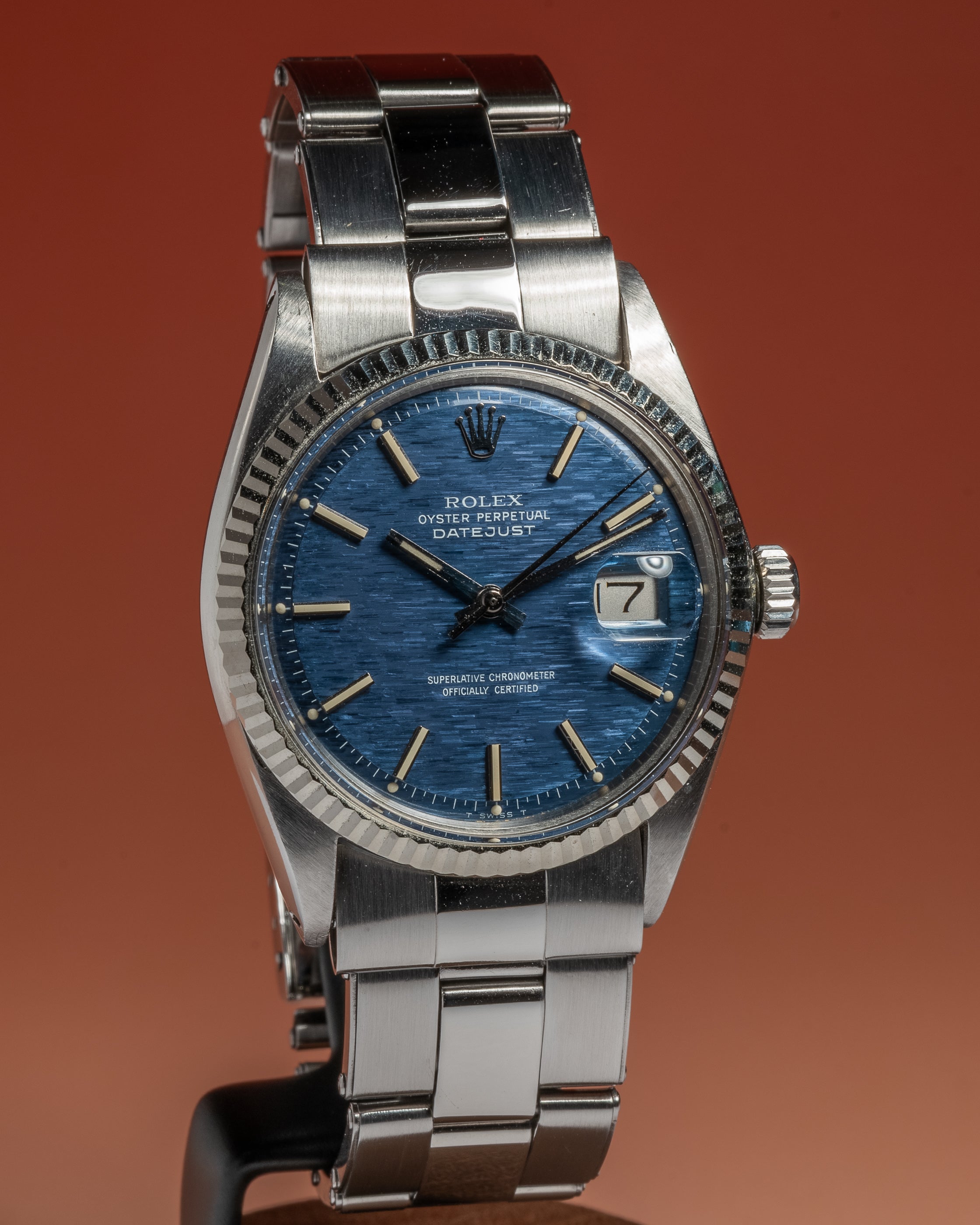 1970 Rolex Datejust 1601 Blue Shantung Dial