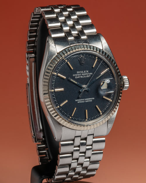 1972 Rolex Datejust 1601 Black Confetti Dial