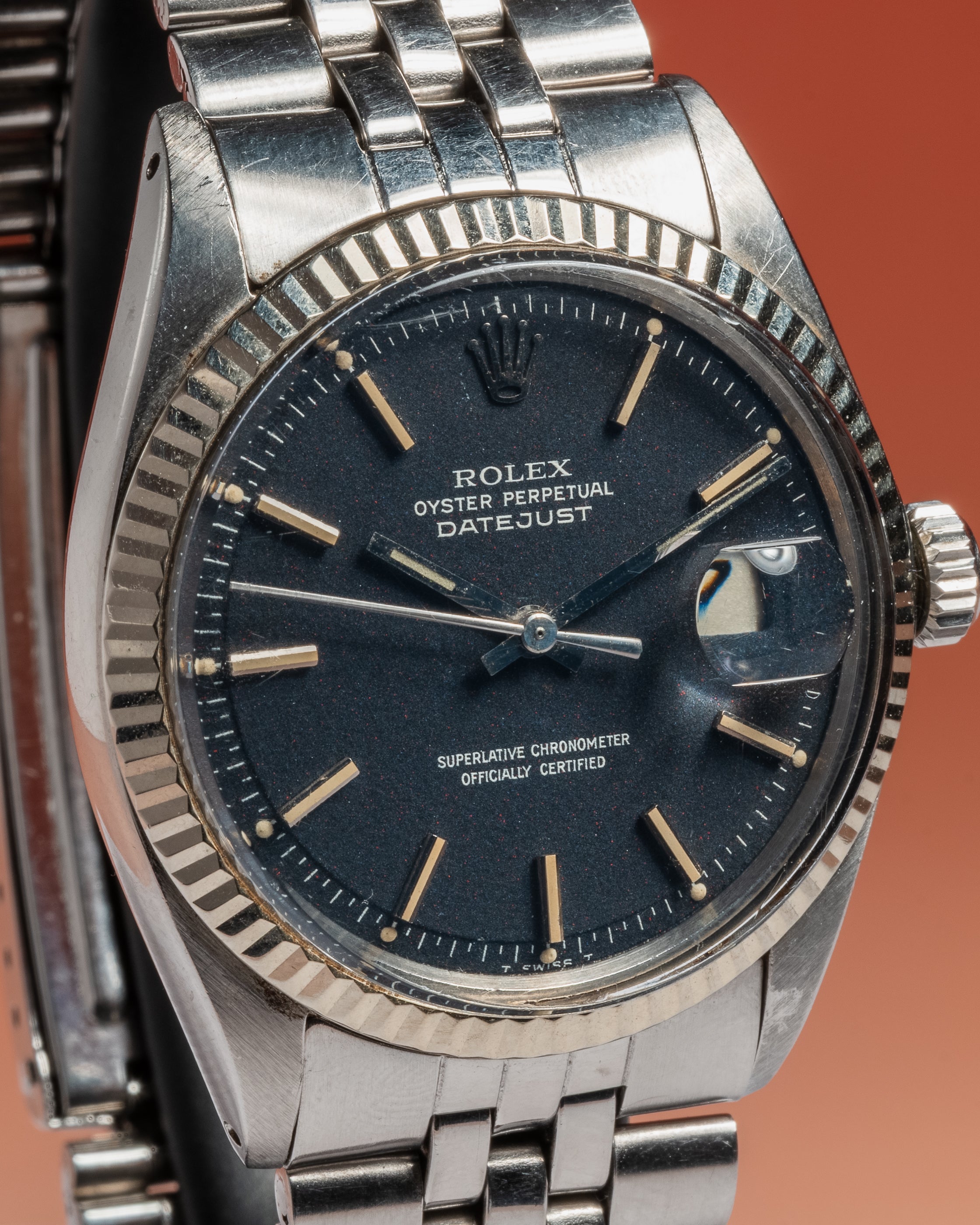 1972 Rolex Datejust 1601 Black Confetti Dial