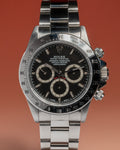 1993 Rolex Cosmograph Daytona Zenith 16520 Inverted 6 Black Dial