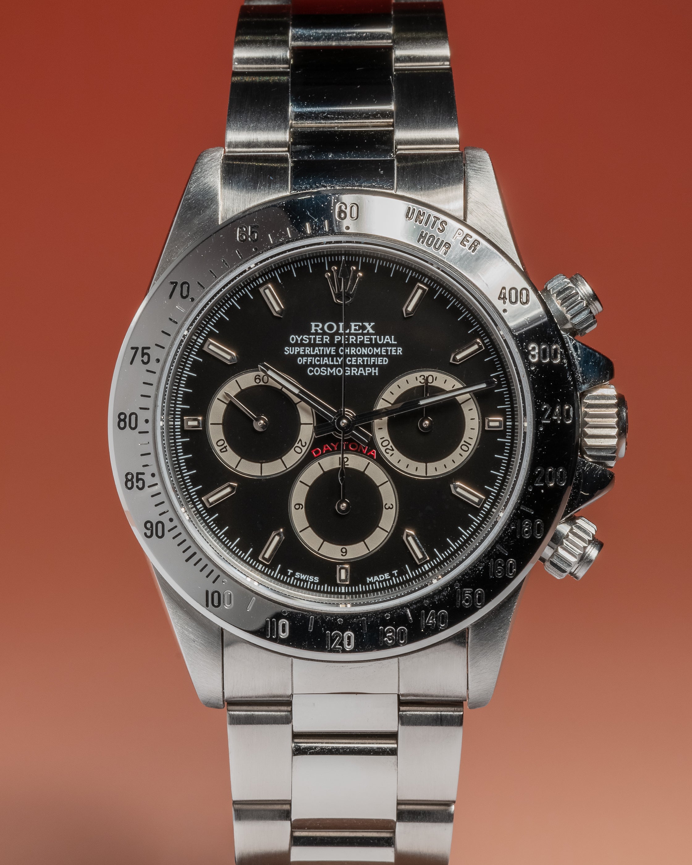 1993 Rolex Cosmograph Daytona Zenith 16520 Inverted 6 Black Dial