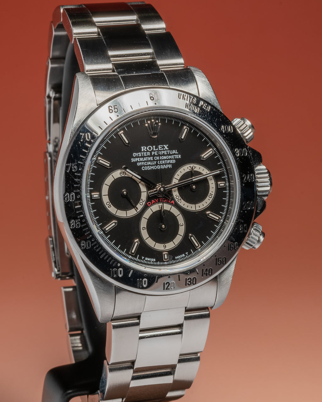 1993 Rolex Cosmograph Daytona Zenith 16520 Inverted 6 Black Dial
