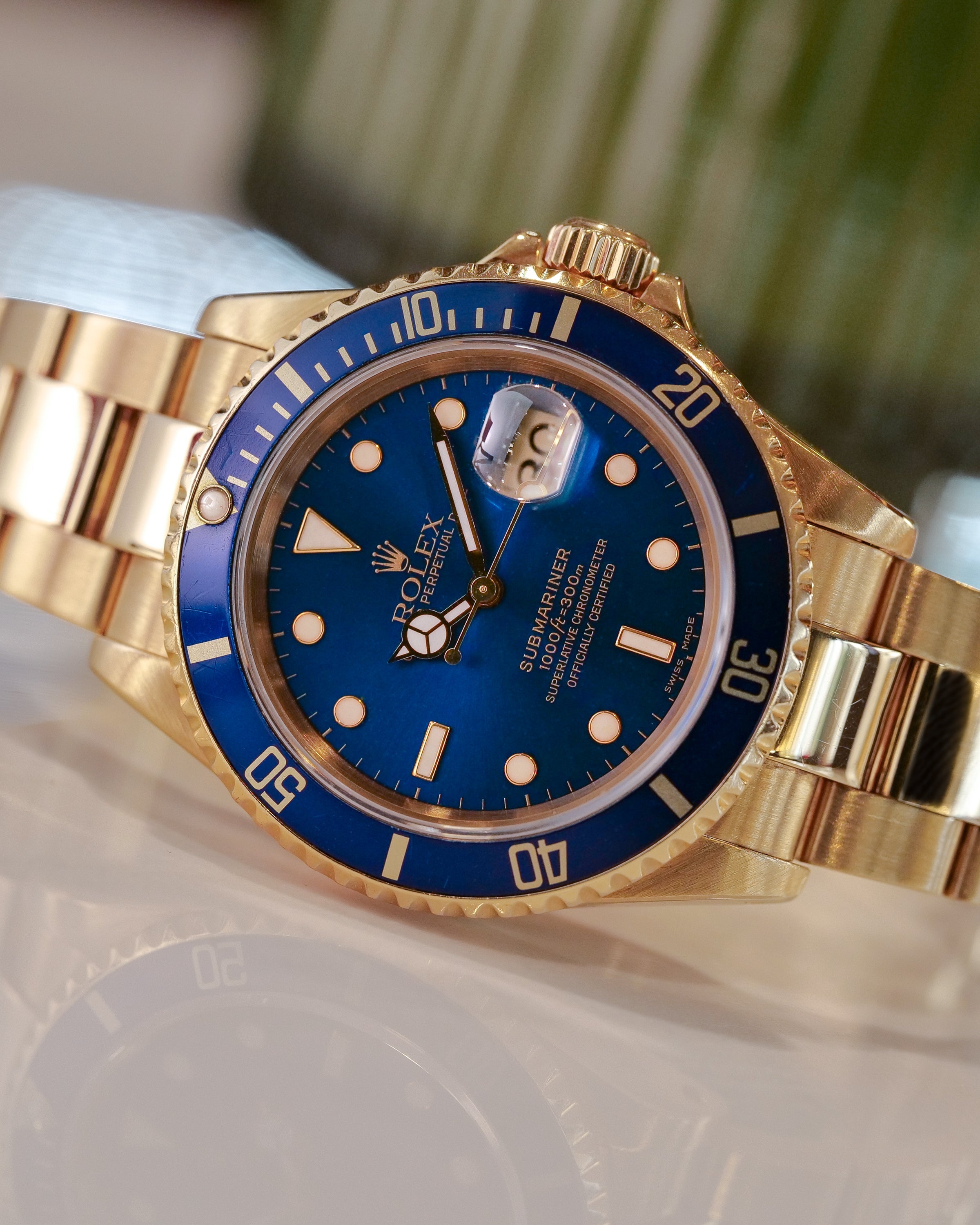 1995 Rolex Submariner 16618 Blue Dial