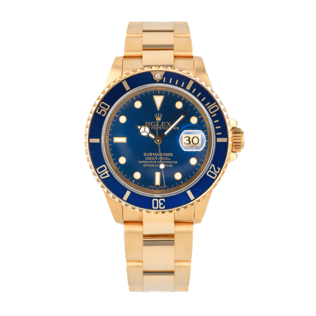 1995 Rolex Submariner 16618 Blue Dial
